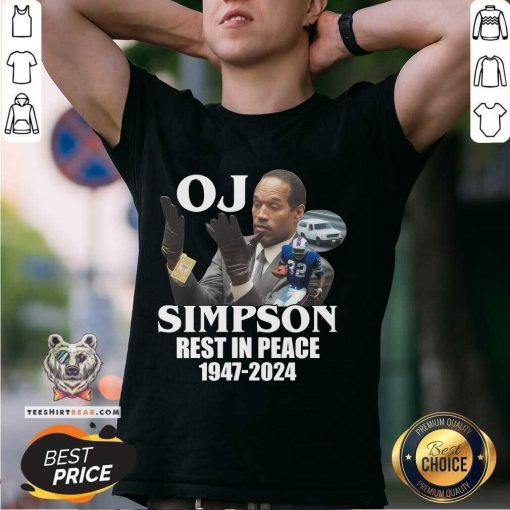 O. J. Simpson Rest In Peace 1947-2024 T-Shirt