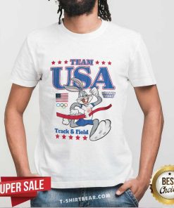Team USA Looney Tunes At The Finish Line T-Shirt