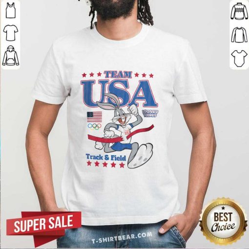 Team USA Looney Tunes At The Finish Line T-Shirt
