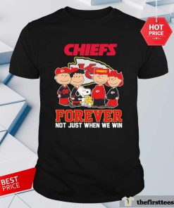 Official Kansas City Chiefs Football Snoopy Forever Not Just When We Win T-Shirt
