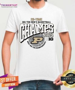 Purdue Boilermakers Men's Basketball 2024 BIG 10 Regular Season Champions T-Shirt