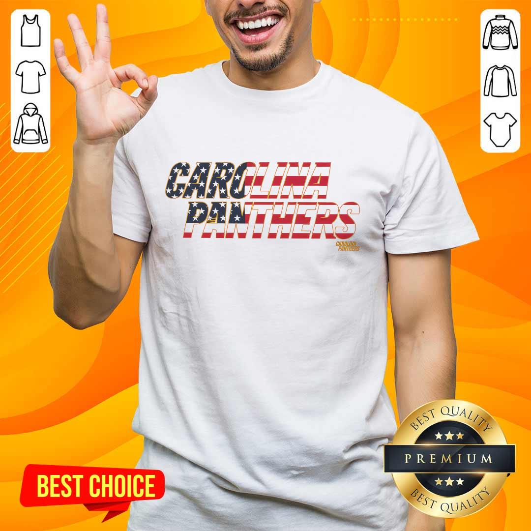 Shirt Carolina Panthers Flag Script Franklin T-Shirt