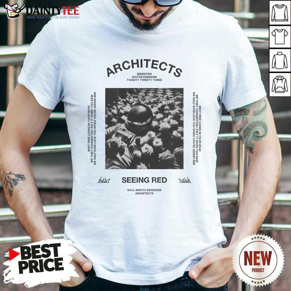 Shirt Architects Astronaut Roses Seeing Red T-shirt