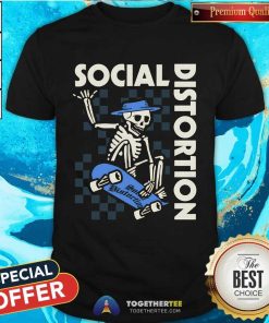 Social Distortion Skateboard Skeleton T-shirt