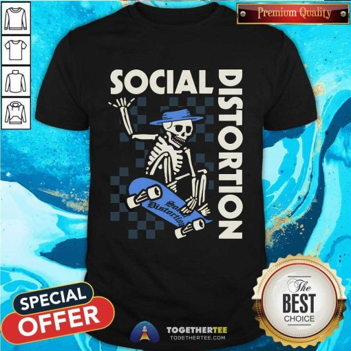 Social Distortion Skateboard Skeleton T-shirt