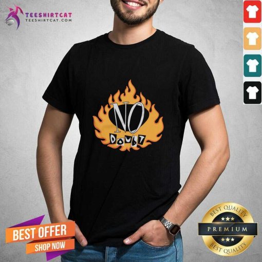 No Doubt Vintage Flame Black T-Shirt