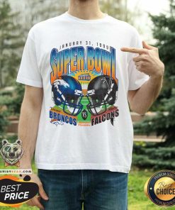 Dueling Super Bowl XXXIII Denver Broncos vs Atlanta Falcons T-shirt