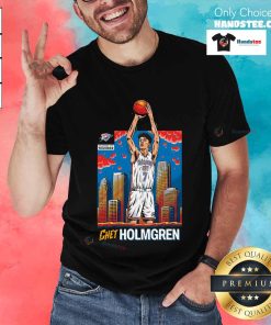 Chet Holmgren OKC Thunder Skyline Player T-Shirt