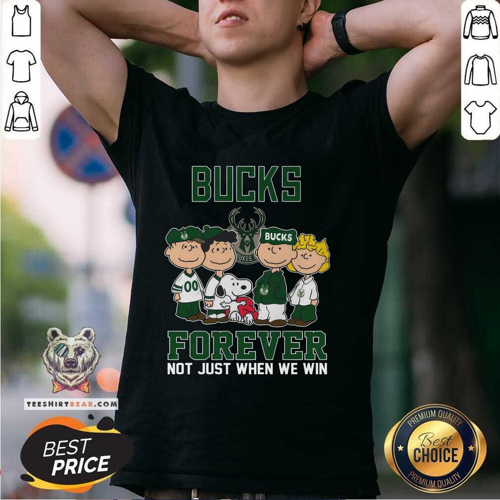 Shirt Milwaukee Bucks Snoopy Peanuts Bucks Forever Not Just When We Win T-shirt