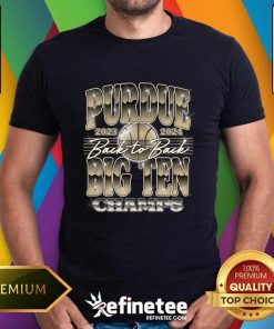 Purdue Men's Basketball 2024 Big Ten Champs T-shirt