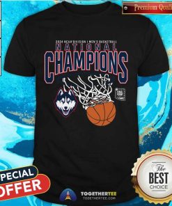 UConn Huskies 2024 NCAA Men's Basketball National Champions Core T-Shirt