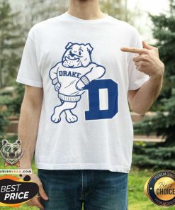 Drake Bulldogs Leaning Spike T-shirt