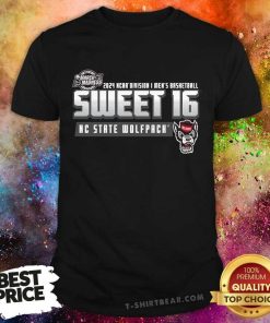 2024 NCAA Division I Men's Basketball Sweet 16 NC State Wolfpack T-shirt