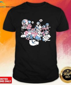 Undertale Character Sleepover Black T-shirt