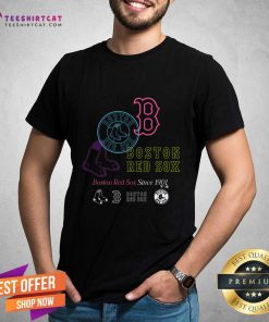 Official Boston Red Sox Levelwear Black Podium Vintage T-shirt