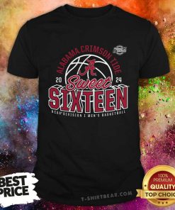 Alabama Crimson Tide 2024 NCAA Men's Basketball Tournament March Madness Sweet Sixteen Defensive Stance T-Shirt