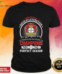 Undefeated Bayer 04 Leverkusen Bundesliga Deutscher Champions 23-24 Perfect Season T-Shirt