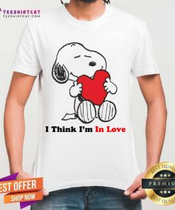Snoopy I Think I'm In Love T-shirt