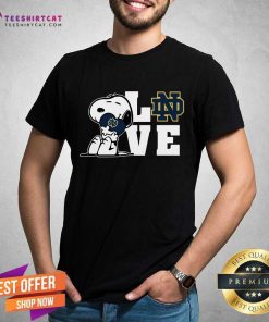 Snoopy Love Notre Dame Fighting Irish T-Shirt