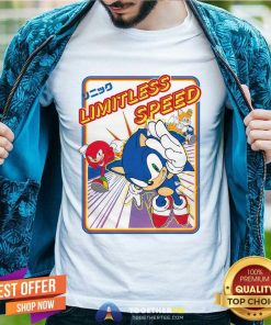 Sonic Knuckles And Tails Limitless Speed Retro Ringer T-shirt