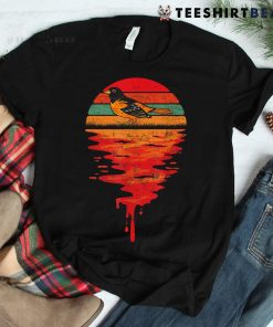 Baltimore Oriole Vintage Retro Sunset Shirt