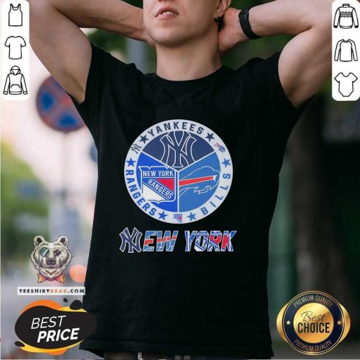 New York Yankees New York Rangers Buffalo Bills Proud Fan T-shirt