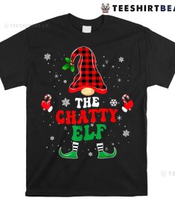 Chatty Elf Family Group Christmas Pajama Matching Red Plaid Shirt