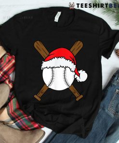 Christmas Baseball Player Santa Sports Shirt