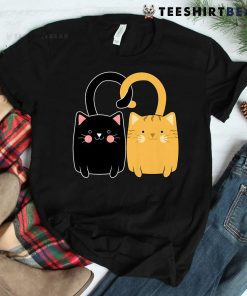 Cute Ginger Cat Black Kitten Shirt