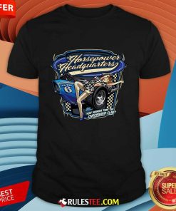 Horsepower Headquarters Hot Rod Randi's Checkered Flag T-shirt