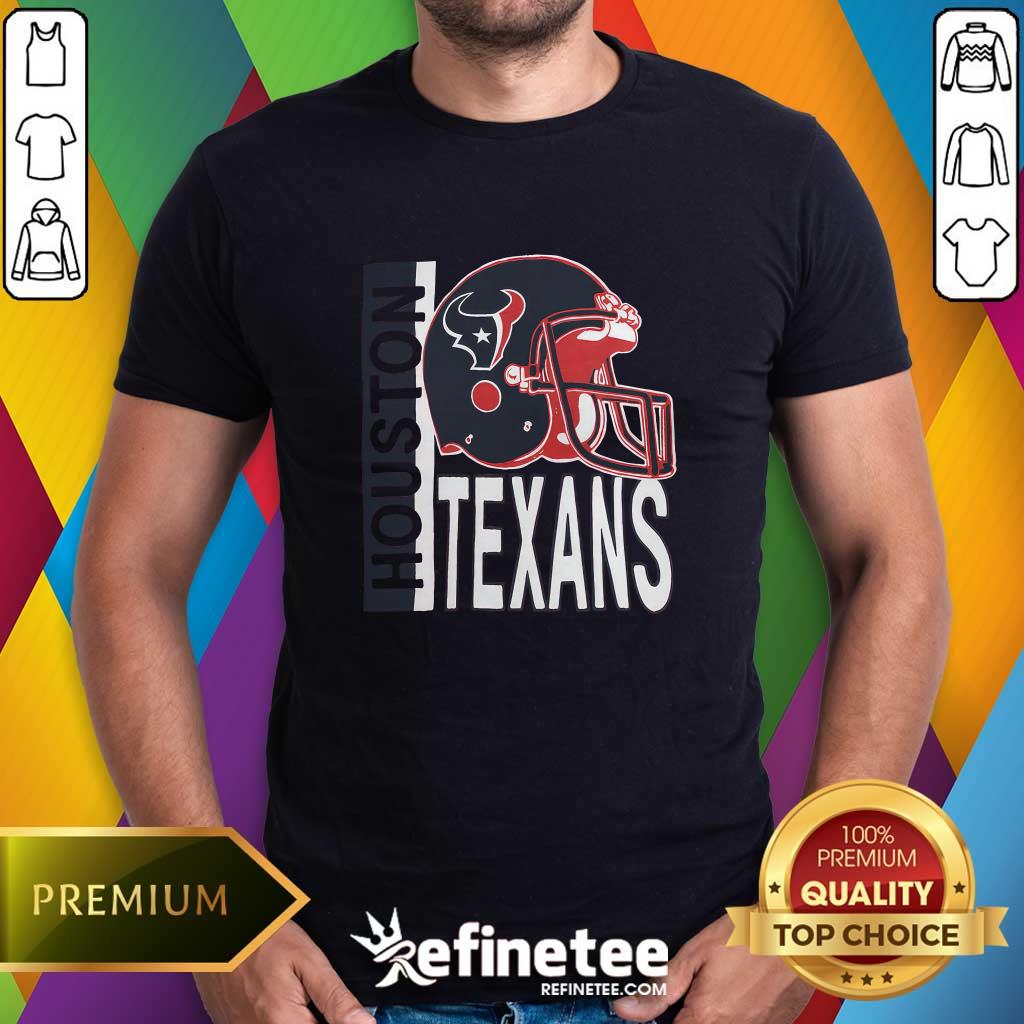 Shirt Houston Texans Helmet Stripe Tri-Blend T-Shirt
