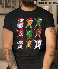 Dabbing Santa Elf Friends Christmas Xmas Dab Shirt