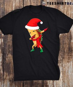 Dabbing Santa Taco Merry Christmas Xmas Shirt