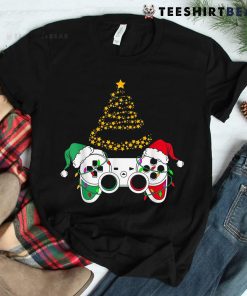 Funny Christmas Santa Hat Gamer Shirt