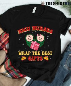 Funny Christmas Shirt For Nicu Nurses Xmas Team Tiny Humans Shirt