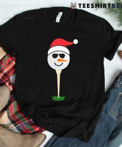 Funny Golfing Christmas Santa Hat Holiday Pajama Golf Ball Shirt