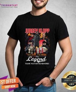 Jurgen Klopp The Man The Myth The Legend Thank You For The Memories T-Shirt