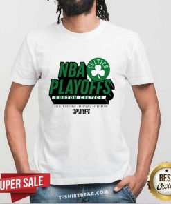 Boston Celtics NBA Play Off Participant Defensive Stance T-Shirt