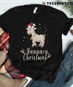 Goat Maaaarry Christmas Cool Santa Goa Shirt