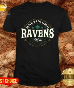 Baltimore Ravens Black St. Patrick's Day Lucky T-Shirt