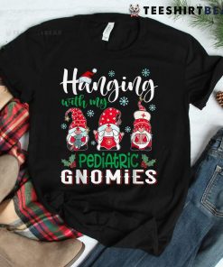 Hanging With My Pediatric Gnomies Nurse Christmas Pajama Shirt
