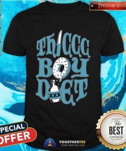 Thiccc Boy Diet Knife Donut Poison T-shirt