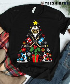 Ice Hockey Christmas Ornament Tree Shirt