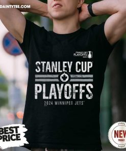 Winnipeg Jets 2024 Stanley Cup Playoffs Crossbar Tri-Blend T-Shirt