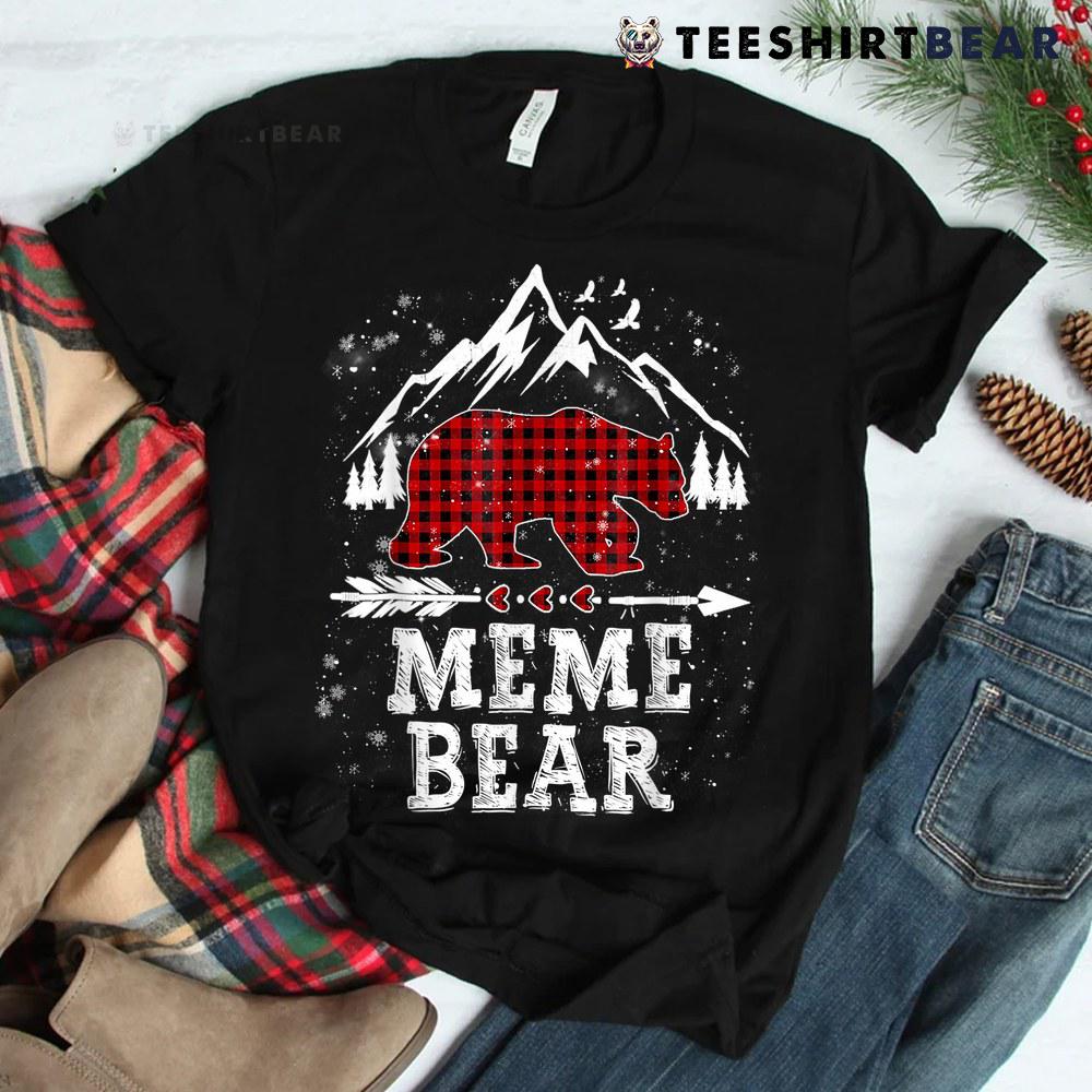 meme-bear-shirt-christmas-pajama-red-plaid-buffalo-family-shirt-1-1.jpg