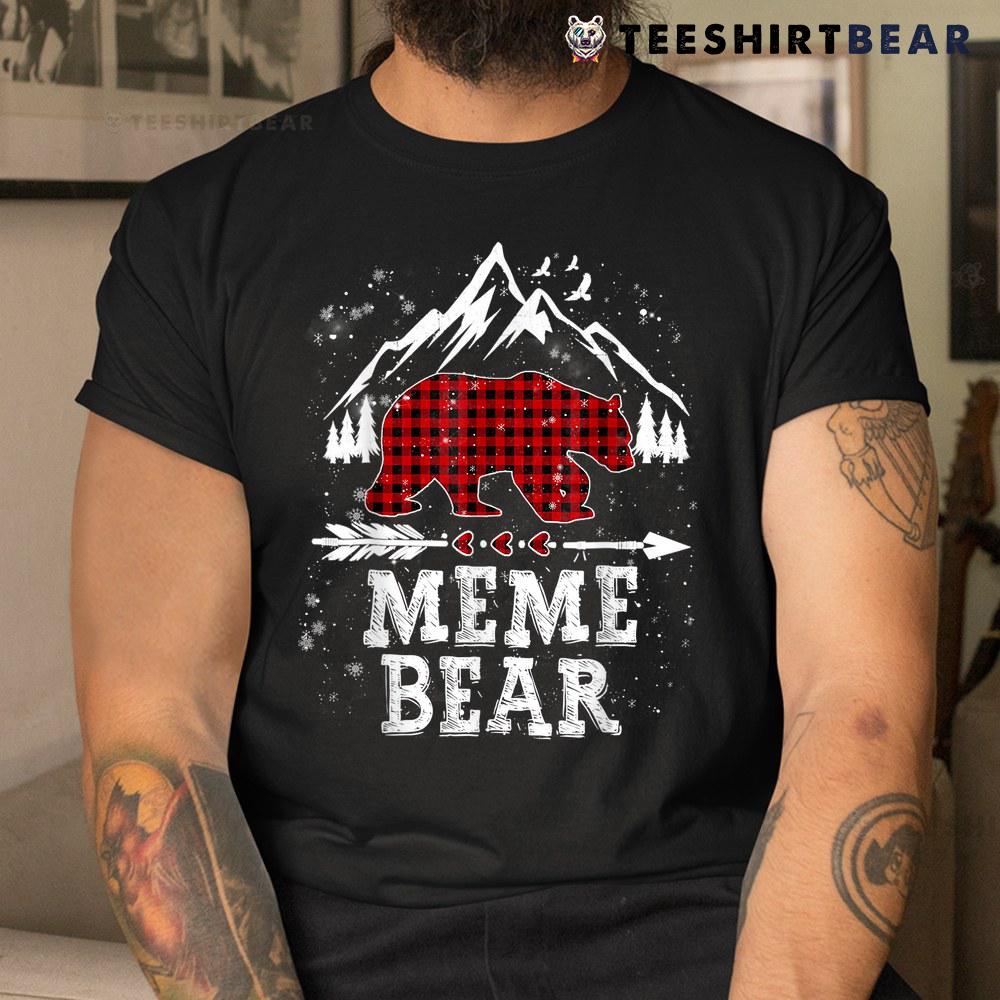meme-bear-shirt-christmas-pajama-red-plaid-buffalo-family-shirt-2.jpg