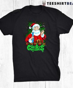 Merry Christmas Pothead Santa Shirt