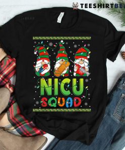 Nicu Nurse Squad Three Gnomes Christmas Shirt