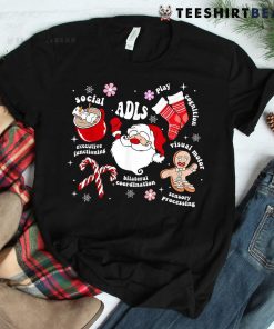 Occupational Therapy OT Christmas Santa Xmas Holiday Pajama Shirt