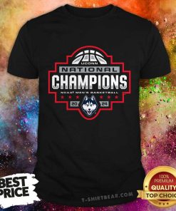 UConn Huskies 2024 NCAA Men's Basketball National Champions Official Logo T-Shirt